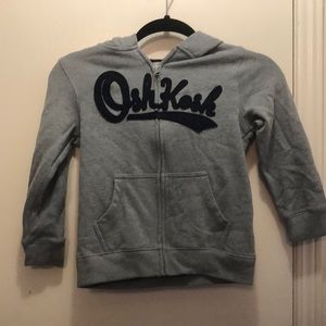 Osh kosh kids size 7 fleecy lined zip up